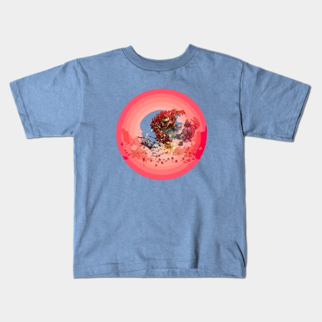 Massive Knack II Punch Kids T-Shirt by Unicorn Formula